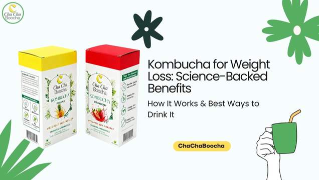Kombucha for Weight Loss: Science-Backed Benefits, How It Works & Best Ways to Drink It blog cover image