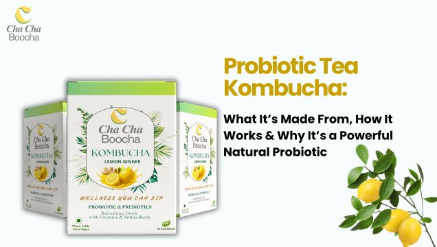 Probiotic Tea Kombucha: What It’s Made From, How It Works & Why It’s a Powerful Natural Probiotic blog cover image
